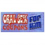 Oral sex coupons for him